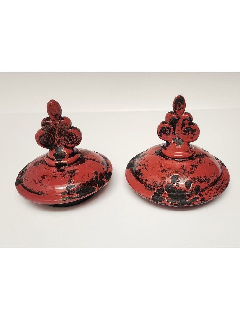 Uttermost 2 PC Red Rustic Ceramic Home Decorative Vase - Picture 14 of 16